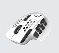 Souris de jeu JEDEL Honeycomb RGB Tri-mode, capteur PAW3311, coque interchangeable, 16 boutons, ergonomique, logiciel réglable, OEM