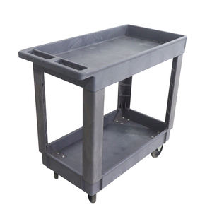 รถเข็นเก็บของ2ชั้นพร้อมที่จับสำหรับงานหนักถาดเล็กรับน้ำหนักได้500ปอนด์ - Product Image 2