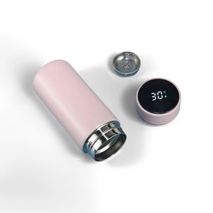 Promotional <b>Drinkware</b> Cup Smart Thermometer Water Cup 304 Stainless Steel Temperature Display Business Gift Straight Cup - Product Image 3