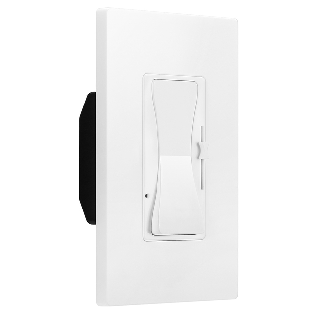 KEYGMA USA Standard 120v Small Three Way Switch White 3 LED Light Dimmer