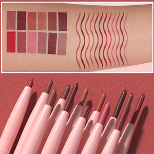 Lápiz Delineador de Labios Orgánico al por Mayor, 12 Colores, Resistente al Agua, Sensación Hidratada y Suave, Tinte de Labios Vegano, Cosmético - Product Image 5