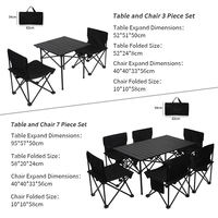 Table de camping moderne et portable en aluminium, ensemble de chaises et repas mobilier d'extérieur carré avec logo personnalisé tables de pique-nique pliables