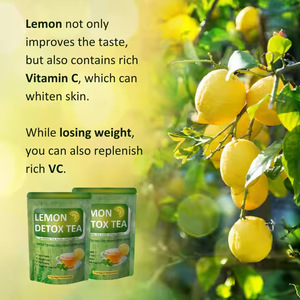 <span class=keywords><strong>Thé</strong></span> amincissant bio au citron et à la vitamine C, saveur citron, à base de plantes chinoises, en pyramides, pour la perte de poids, sachets de <span class=keywords><strong>thé</strong></span> 7 jours - Product Image 3