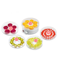 Déshydrateur alimentaire domestique 5 plateaux pour poissons, viandes, bananes, pommes, fruits, piments, épices et gingembre