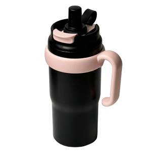Gobelet isotherme personnalisé Big Mac pour café glacé, en acier inoxydable 316, avec poignée, portable pour voiture, avec paille, 750 ml, avec logo personnalisé, design moderne - Product Image 4