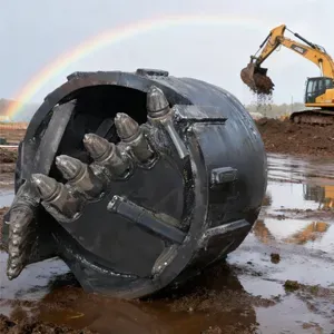 <strong>Bauer</strong> Teeth Rock Soil Auger <strong>Drill</strong> Bits Bucket Drilling <strong>Rig</strong> for Foundation Construction Construction Machinery Parts - Product Image 2