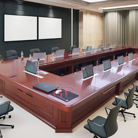 Nouveau produit : Système de conférence sans papier avec élévateur de moniteur rétractable, compatible vidéoconférence, pour salle de réunion et bureau