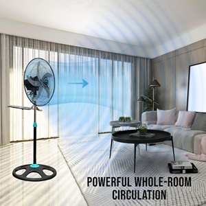 Ventilateur sur pied électrique 3-en-1 de 18 pouces avec oscillation et commande mécanique, en métal, pour usage domestique - Product Image 5
