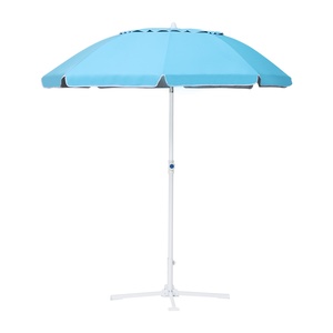 Sombrilla de Playa Moderna de 2 Metros, Impermeable, Anti-UV, con Poste de Acero para Uso en Hoteles y Muebles, Modelo DC-BU-022, Tela de 160g - Product Image 2
