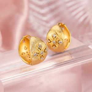 maissonite fine <b>jewellery</b> sterling silver earrings pendientes de oro 18 k rhodium jewelry 925 sterling silver earrings - Product Image 1