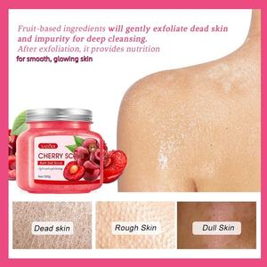 Gommage corporel <span class=keywords><strong>SPA</strong></span> <span class=keywords><strong>au</strong></span> sucre rouge et à la cerise, marque privée, naturel, biologique, végétalien, nourrissant, hydratant - Product Image 3