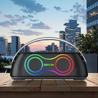 BKK / OEM 60W Portable pour enceinte avec microphone intégré, batterie rechargeable, LED RGB, stéréo sans fil pour la maison et l'extérieur