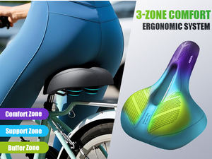 EasyDo hombres mujeres ergonómico ancho suave cómodo asiento de <span class=keywords><strong>bicicleta</strong></span> eléctrica transpirable amortiguador sillín de <span class=keywords><strong>bicicleta</strong></span> - Product Image 4