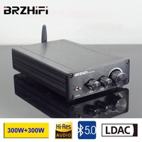 Amplificateur de cinéma maison BRZHIFI Audio TPA3251 Classe D BT 5.0 Haute puissance 300W+300W LDAC Audio Amplificateur stéréo audiophile de bureau