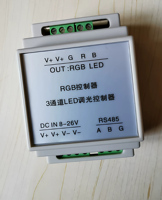 Contrôleur de bande LED RVB couleur pleine MODBUS RS485, gradateur LED, contrôleur de bande LED RVBW WS2811