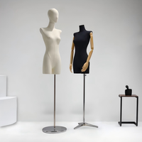 Maniquí Femenino Coreano de Hombros Planos para Exhibición en Escaparates, Vestidos de Novia, Maniquí de Medio Cuerpo, Accesorios para Fotografía