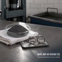 Poudre de Ferromolybdène FeMo70 Haute Pureté 40-325 Mesh pour la Soudure du Fonte et l'Alliage de Précision en Métallurgie des Poudres