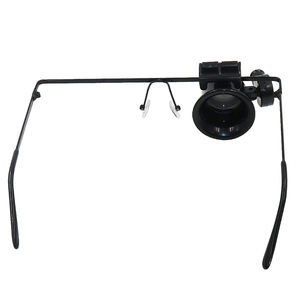 Lunettes loupe avec lumière LED 20 fois éclairage lecture bijoutiers horloger réparation porter - Product Image 2