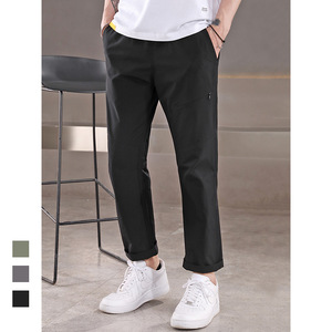 <span class=keywords><strong>Pantalon</strong></span> de randonnée décontracté pour homme, léger, imperméable, coupe-vent, séchage rapide, en Spandex/Nylon, taille élastique droite - Product Image 2