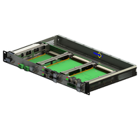 RDEKONO Aluminium Schroff 19" 1U Subrack Board Chassis Backplane CPCI ATCA VPX Server Steuerungsbox