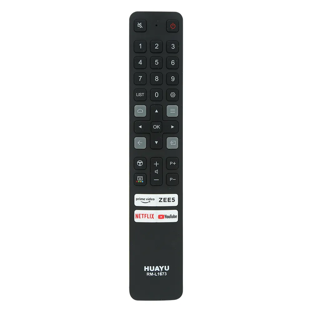 HUAYU RM-L1673 New Original Smart TV Universal Remote Control For TCL 8K Netflix YouTube ZEE5 IVI Apps