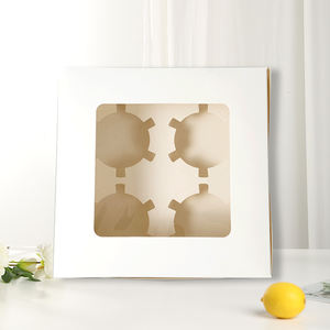 <span class=keywords><strong>Caja</strong></span> de Cartón <span class=keywords><strong>para</strong></span> Pastelería y Repostería al Por Mayor con Ventana Transparente <span class=keywords><strong>para</strong></span> Pasteles, <span class=keywords><strong>Cupcakes</strong></span>, Donas y Alimentos - Product Image 6