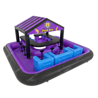 Bar de piscine gonflable portable en PVC personnalisé et tente de pub extérieure pour fêtes et événements