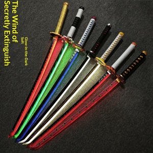 ดาบนิชิรินแบบชาร์จไฟได้ มีไฟ 7 สี ของเล่นดาบไม้พร้อมปลอกดาบ ของเล่นดาบซามูไรอนิเมะ สำหรับเด็กอายุ 14 ปีขึ้นไป - Product Image 4