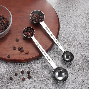 Gran oferta, cuchara medidora de café de acero inoxidable personalizada, 15CC, 30CC, cuchara de doble cara, esencial para Cocina - Product Image 5