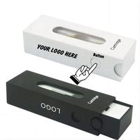 Boîte d'emballage en carton avec logo personnalisé en relief, revêtement UV, papier artistique, vide, pour cartouche de 1 ml et boîtes en papier de 1/2 gramme