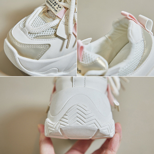 אופנה סיטונאית All-match Walking סִגְנוֹן נשים נעליים לבנות אביב חדש נשים ריפוד נעליים לבנות שטוחות נעלי ספורט לנשים - Product Image 5