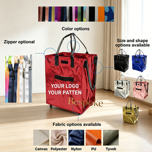 <span class=keywords><strong>Carrello</strong></span> spesa pieghevole riutilizzabile <span class=keywords><strong>con</strong></span> <span class=keywords><strong>ruote</strong></span>, logo personalizzato, resistente, grande capacità, borsa in tessuto <span class=keywords><strong>con</strong></span> <span class=keywords><strong>ruote</strong></span> per la spesa e lo stoccaggio - Product Image 6
