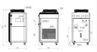 Refroidisseur d'eau industriel refroidi par air 1,5 CV 3,5 kW, refroidisseur d'eau glycol industriel