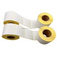 Étiquettes autocollantes thermiques directes imperméables 58x40mm 58x60mm pour codes-barres, idéales pour les étiquettes d'expédition de supermarché et les étiquettes laser