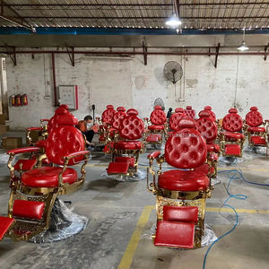 Lettino da massaggio medico di lusso salone di bellezza vecchio stile sedie da barbiere personalizzato sedia da barbiere - Product Image 3