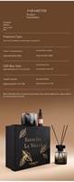 Coffret Cadeau Diffuseur de Parfum en Verre Luxe Léger, Huile Aromatique Longue Durée, Décoration Maison, Mariage, Noël
