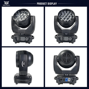 USA American magazzino spedizione gratuita 19x15w RGBW 4 in1 DMX Zoom lavaggio LED faretto mobile