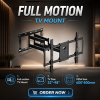 Soporte de Pared para TV de 32-98 Pulgadas con Movimiento Completo, Inclinación y Rotación Flexible, Ideal para Hogar y Oficina, Venta Caliente de Fábrica