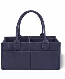 Organizador de Pañales para Bebé, Bolsa de Fieltro para Toallitas Húmedas, Portátil, con Compartimentos Intercambiables para Viajes en Auto - Product Image 1