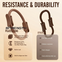 Set de Pilates Premium para Ejercicio en Casa con Anillo, Pelota y Bandas de Resistencia para Mujeres, Entrenamiento Diario y en Estudio