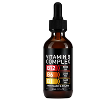 Acentiallabs – Vente en gros sous marque privée – Gouttes liquides orales naturelles de Vitamines B1, B6, B12 et Complexe B pour adultes – Améliore l'immunité