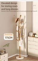 Estante Metálico de 5 Niveles en Forma de S para Sombreros, Ropa y Bolsos, de 175 cm de Altura, Venta Directa de Fábrica, para Muebles del Hogar