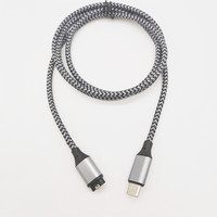 Cable de Carga Rápida Tipo C para Reloj Inteligente, Escáner de Código de Barras, Cable de Datos USB Trenzado de Nailon, Garmin Fenix 5 5S 5X, Impresora IOS, 1M