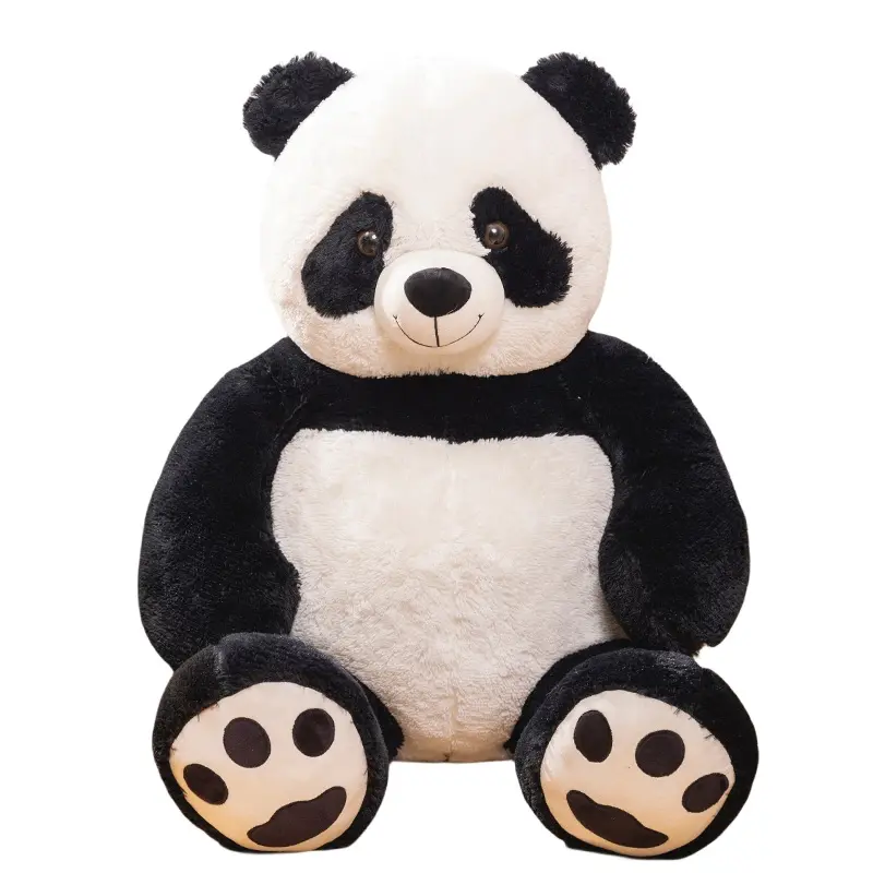 Novo design adorável panda brinquedos de pelúcia pele de urso de pelúcia brinquedo de pelúcia para namorada por atacado