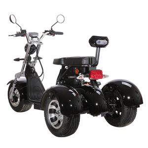 Electric Tricycle 1500W <b>2</b> Seats Open Body <b>Passenger</b> Electric Mobility Vehicle - Product Image 2