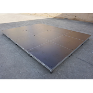 4x8ft Portable Aluminum Lightweight Stage <b>Lighting</b> DJ Outdoor Stage with Easy Assembly & No Electricity Required - Product Image 1