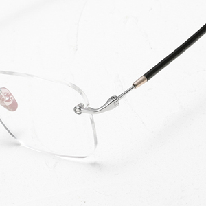 Monturas de Gafas Rectangulares de Titanio con Protección Anti-Luz Azul, Ligeras, Unisex para Adultos, Corrección de Visión - Product Image 2