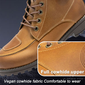 <span class=keywords><strong>Botas</strong></span> de cuero para motocicleta para hombre, zapatos <span class=keywords><strong>Vintage</strong></span> para moto de carreras, <span class=keywords><strong>motocross</strong></span>, todoterreno, <span class=keywords><strong>botas</strong></span> anticaída para montar en moto - Product Image 3