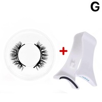 Cils magnétiques avec applicateur, pas besoin de colle, réutilisables, aspect naturel, kit de faux cils avec miroir, étanche