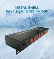XTUGA AC-1018 Contrôleur d'alimentation professionnel 10 voies 4000W haute puissance 100-240V avec intervalle de 1 seconde et interrupteur d'air indépendant